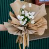 Bó hoa quà tặng tulip tone trắng nâu
