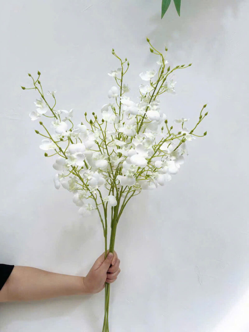 Cành lan vũ nữ hoa lụa cao cấp