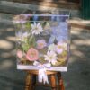 Hộp hoa quà tặng mix tulip anh túc cúc daisy tone tím