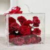 Vali hoa quà tặng hoa hồng tone đỏ