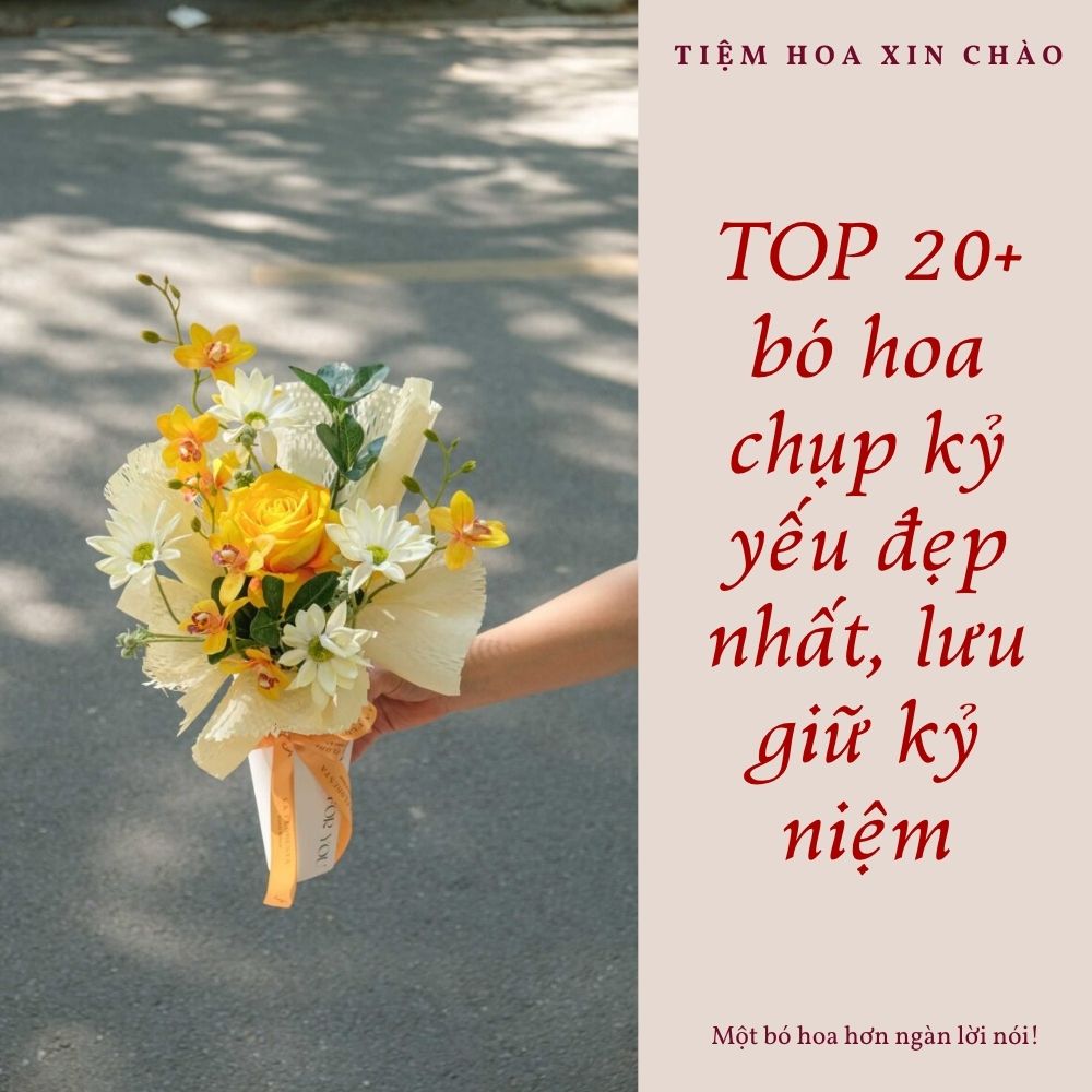 bó hoa chụp kỷ yếu đẹp nhất
