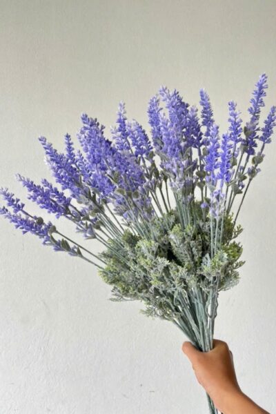Cành lavender - Cành hoa oải hương thân phấn - Hoa lụa cao cấp