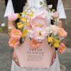 Túi hoa quà tặng mix mẫu đơn lan vũ nữ tone hồng vàng
