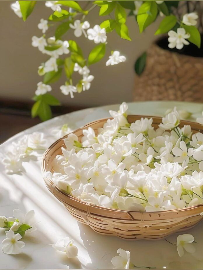 Hoa nhài các loài hoa màu trắng có mùi thơm