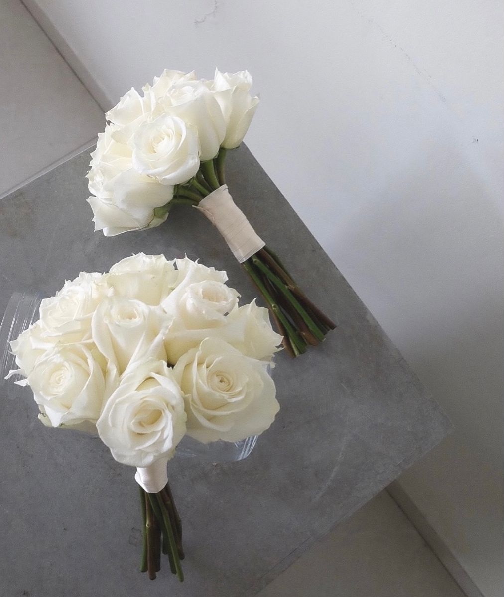 Hoa hồng trắng trong đám cưới