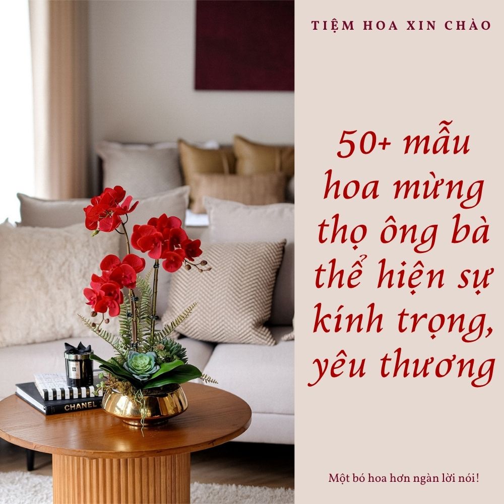 hoa mừng thọ ông bà